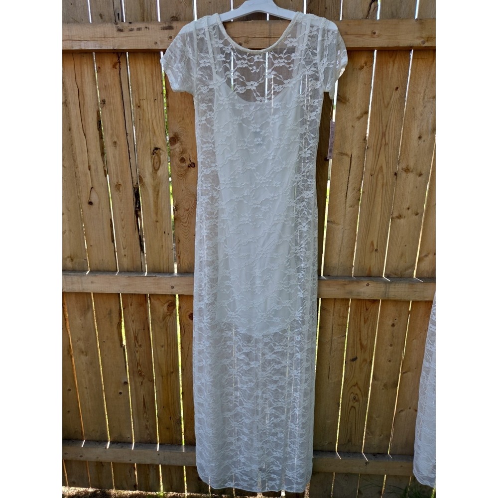 Women's Short Sleeve Maxi Dress - Wild Fable White‎ Lace XS
